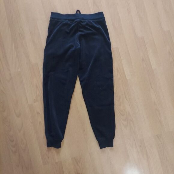 Felina Black Velour Velvet Jogger Pants sz Small - Picture 5 of 10